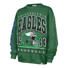 '47 Women's Go Big Oversized Pullover Sweatshirt - Philadelphia Eagles
