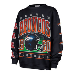 '47 Women's Go Big Oversized Pullover Sweatshirt - Denver Broncos