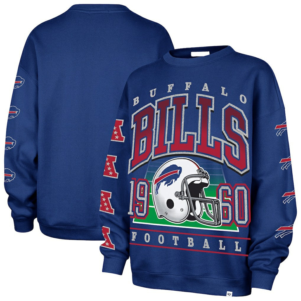 '47 Women's Go Big Oversized Pullover Sweatshirt - Buffalo Bills