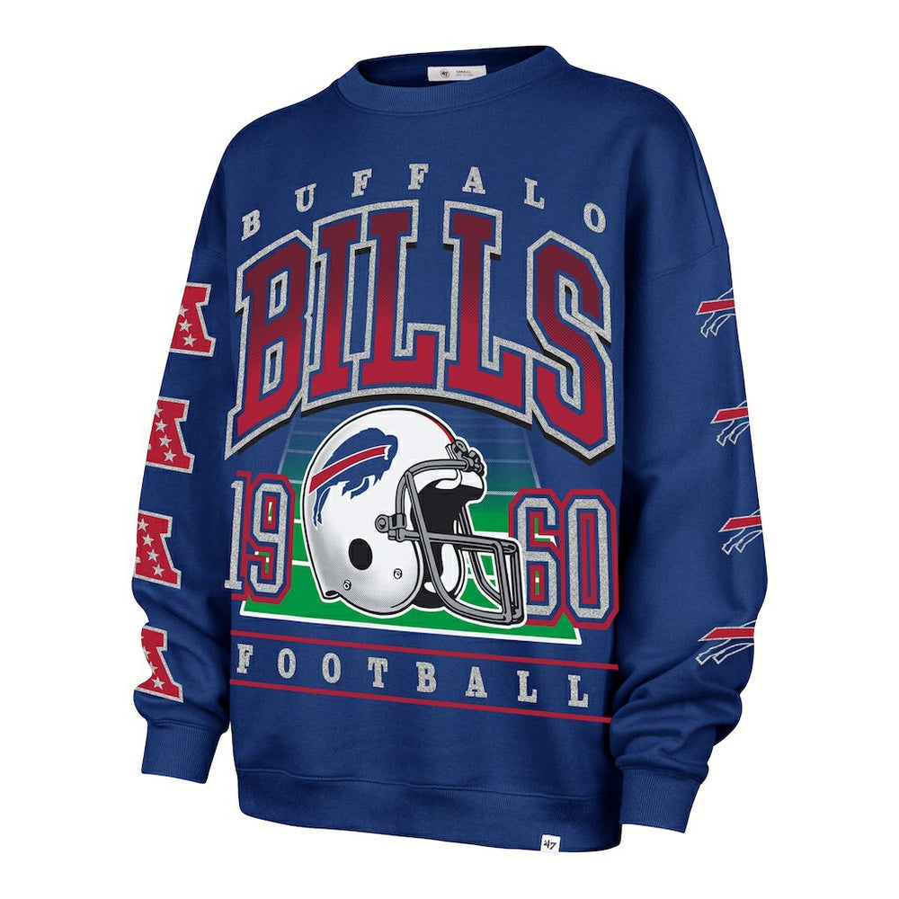 '47 Women's Go Big Oversized Pullover Sweatshirt - Buffalo Bills