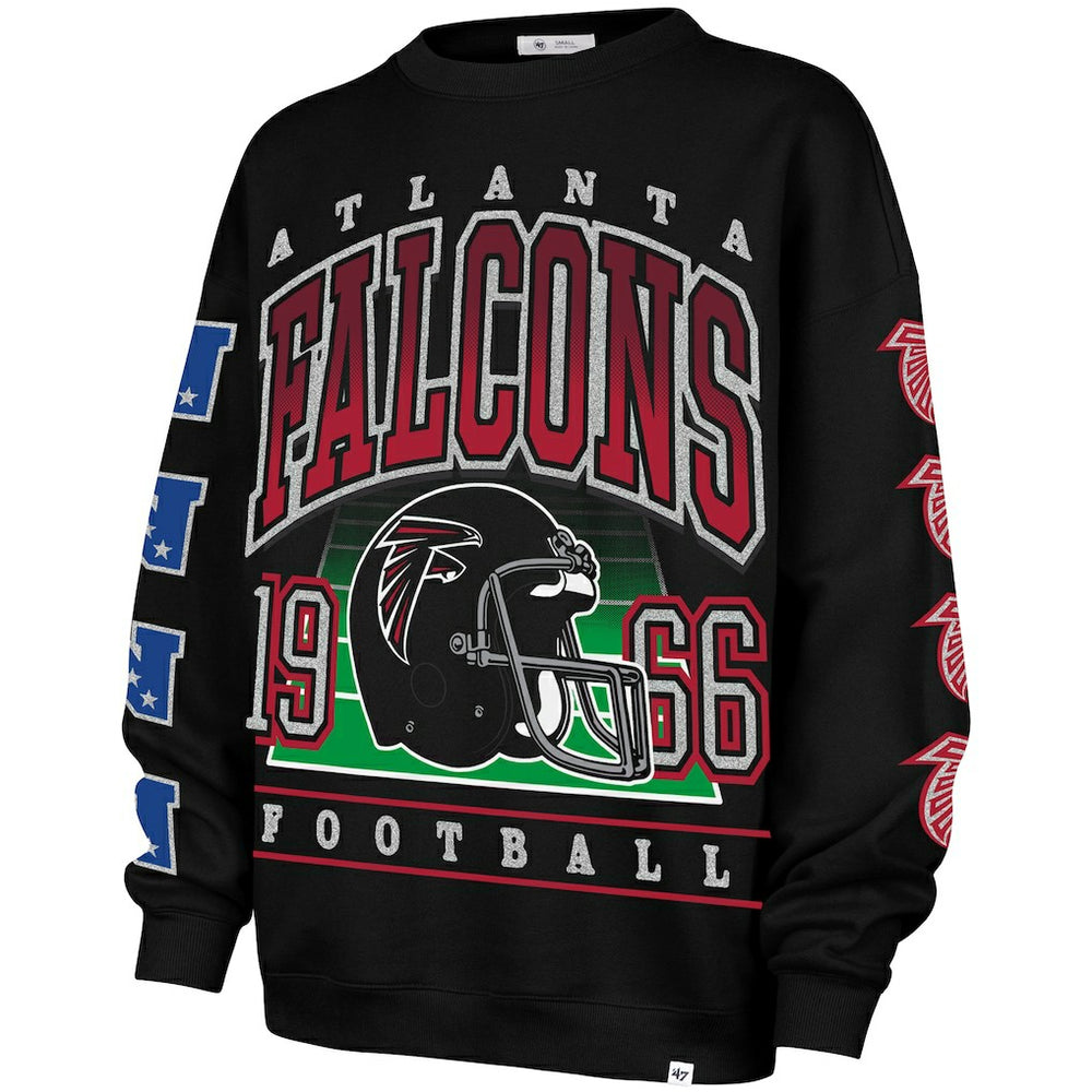 '47 Women's Go Big Oversized Pullover Sweatshirt - Atlanta Falcons