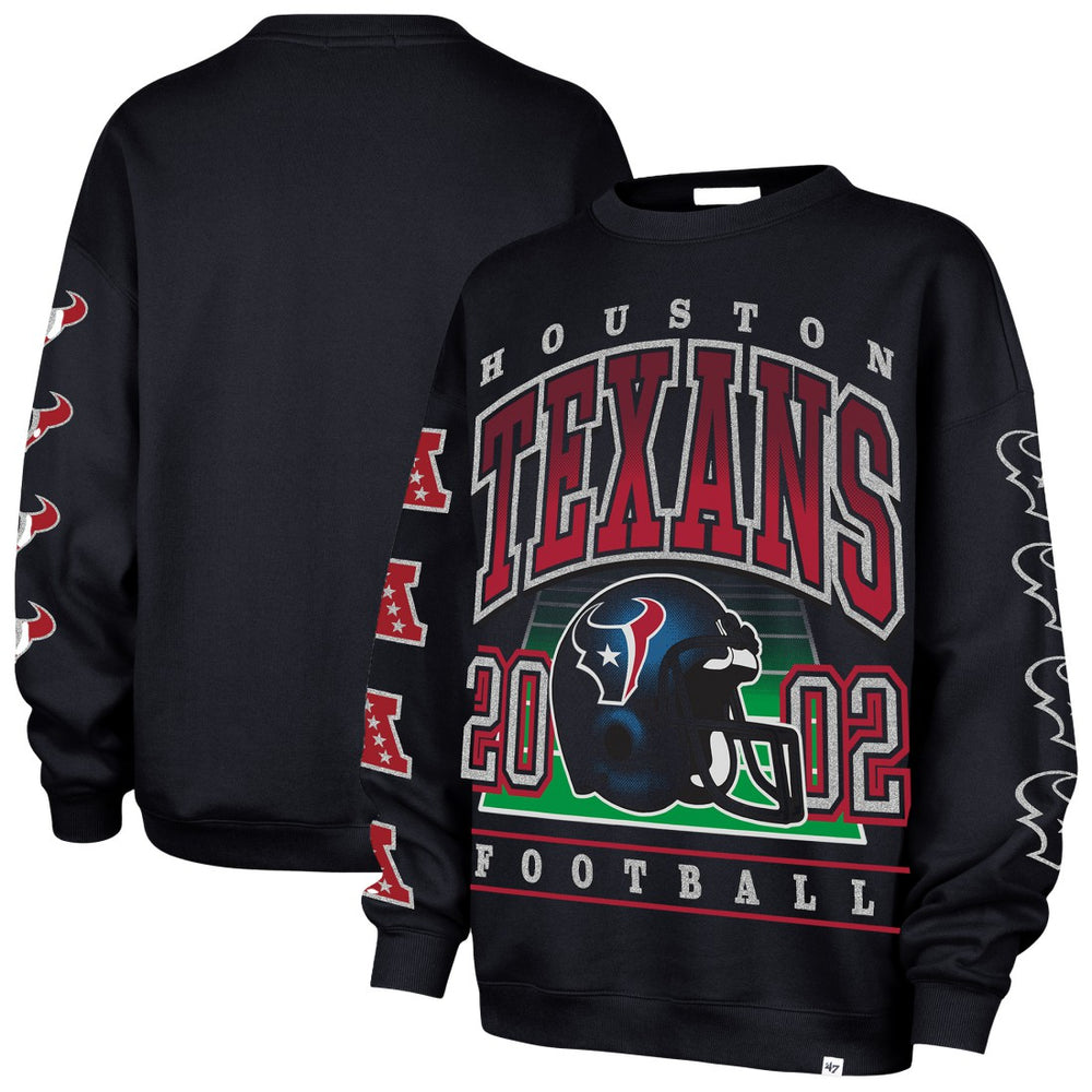 '47 Women's Go Big Oversized Pullover Sweatshirt - Houston Texans