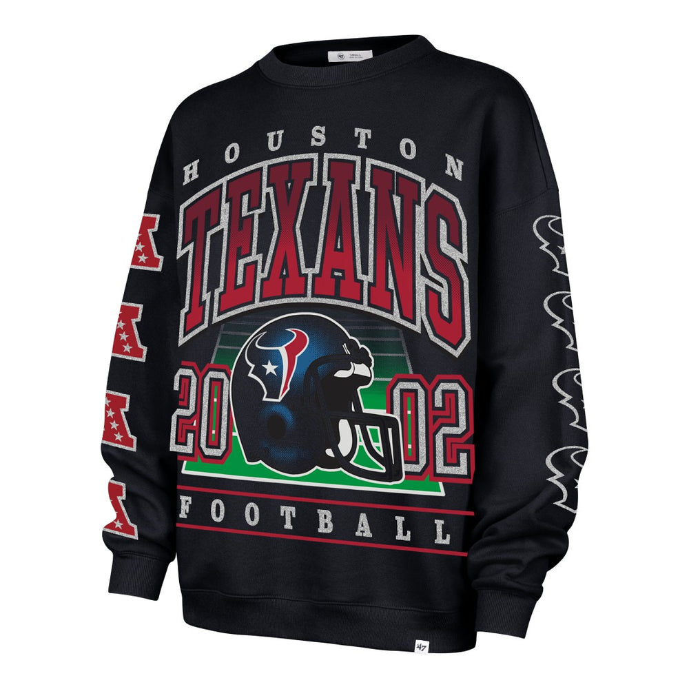 '47 Women's Go Big Oversized Pullover Sweatshirt - Houston Texans