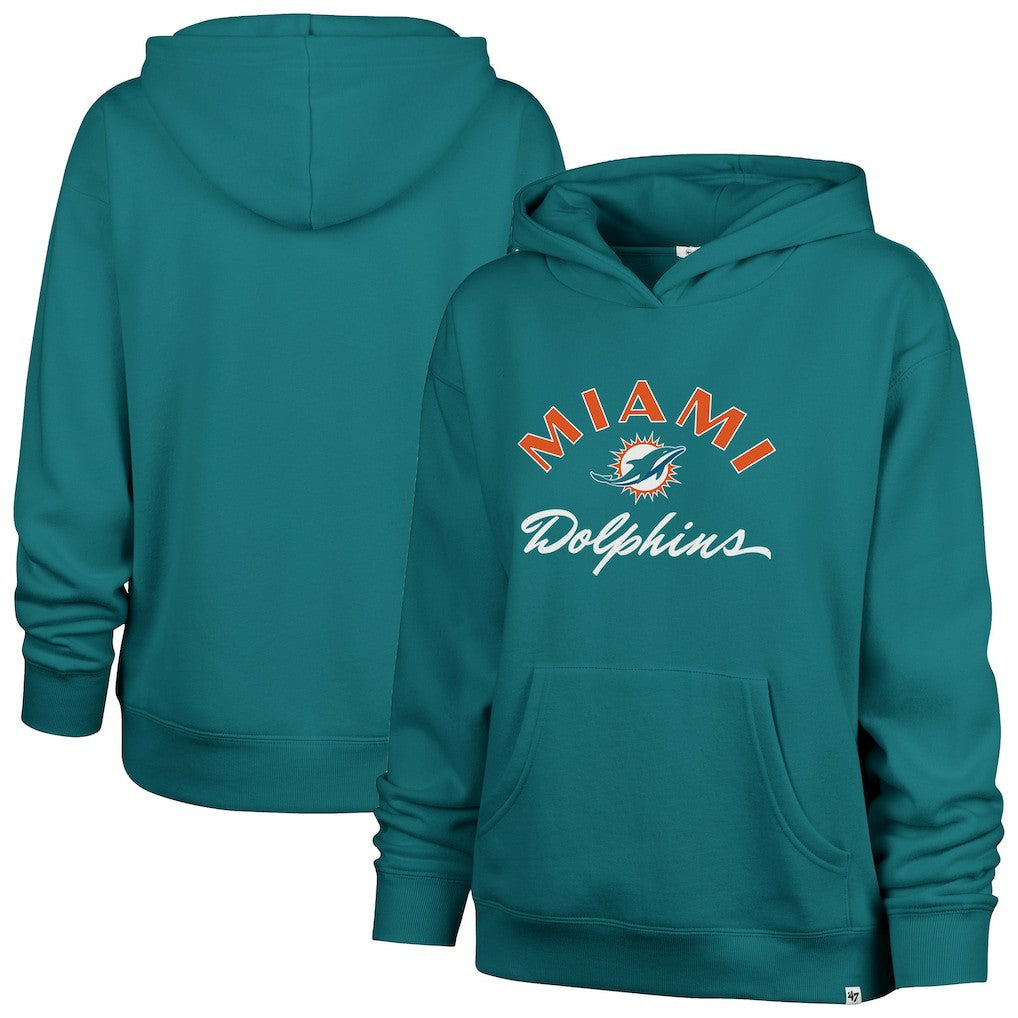 '47 Women's Whirlwind Naomi Pullover Hoodie - Miami Dolphins