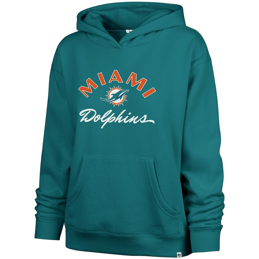'47 Women's Whirlwind Naomi Pullover Hoodie - Miami Dolphins