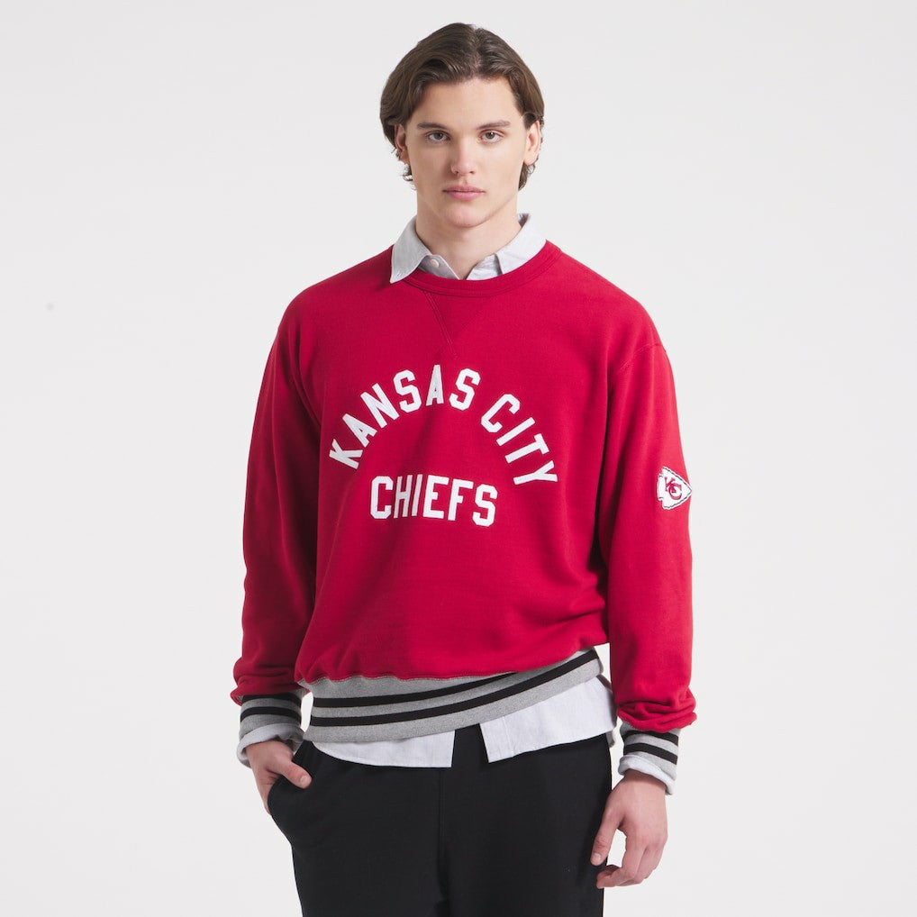 x Todd Snyder Relaxed Canadian Fleece Crew - Kansas City Chiefs