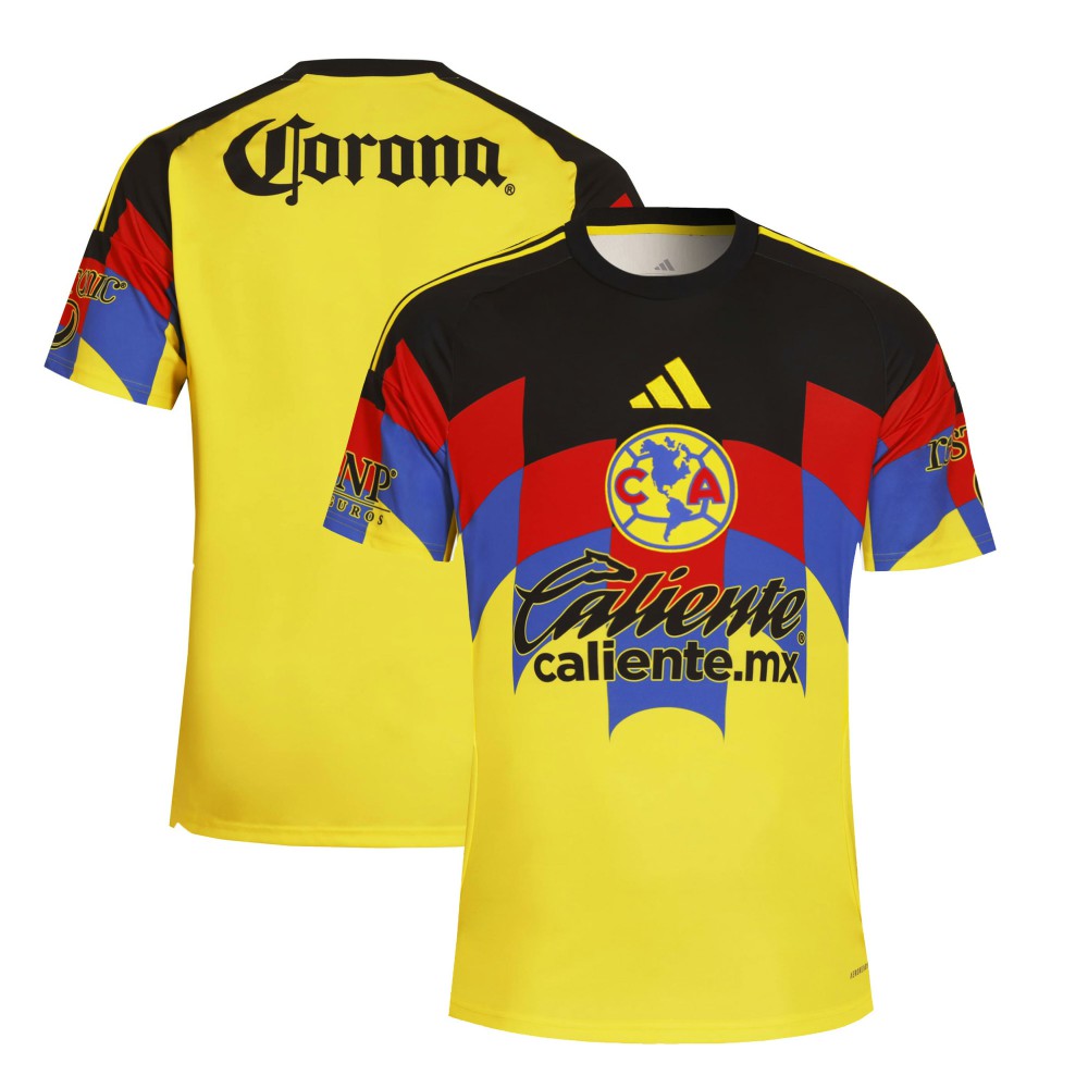 Club America 2025/26 Home Replica Jersey - Adidas Yellow
