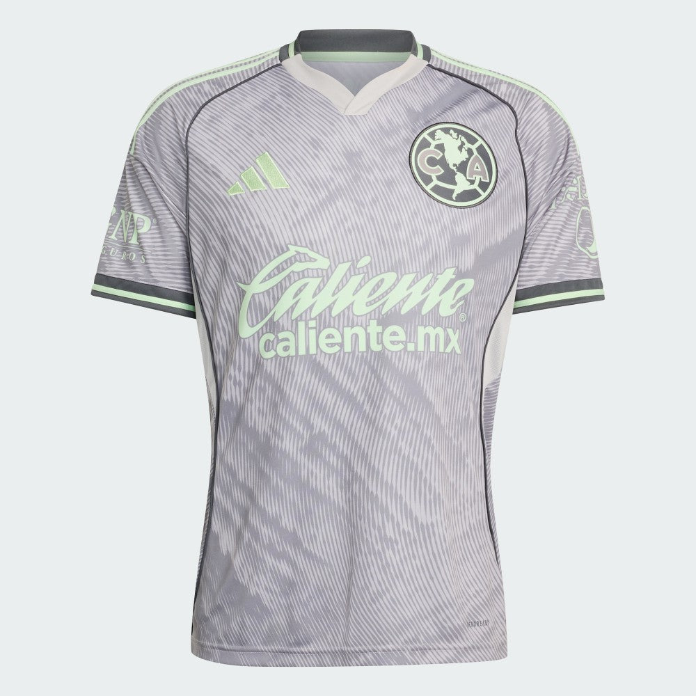 Club America 2025/26 Third Replica Jersey - Adidas Gray