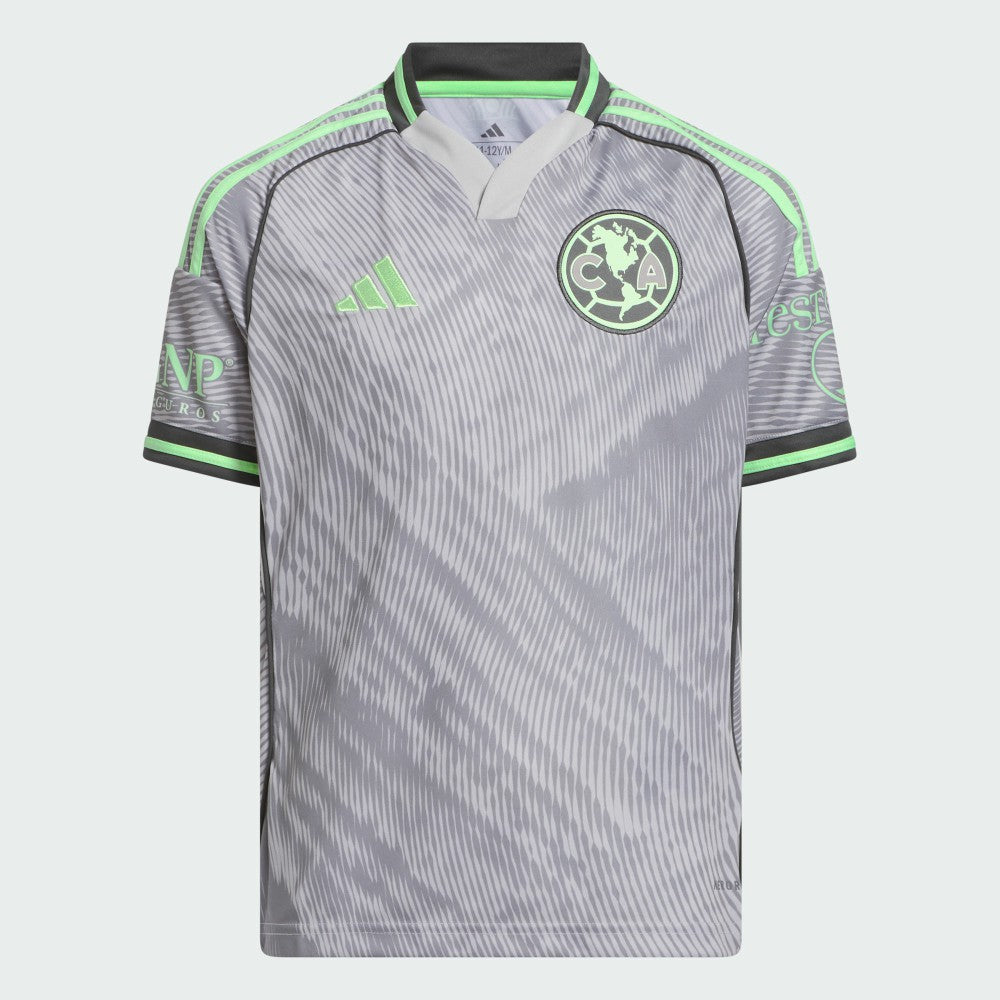 Club America Youth 2025 Third Replica Jersey - Adidas Gray
