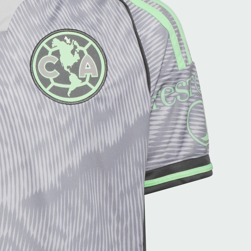 Club America Youth 2025 Third Replica Jersey - Adidas Gray
