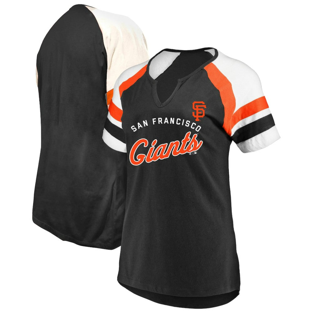 MLB San Francisco Giants Profile Women's Arched Notch Neck T-Shirt
