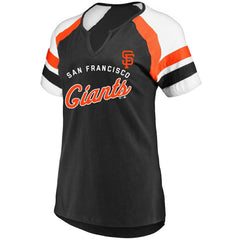 MLB San Francisco Giants Profile Women's Arched Notch Neck T-Shirt