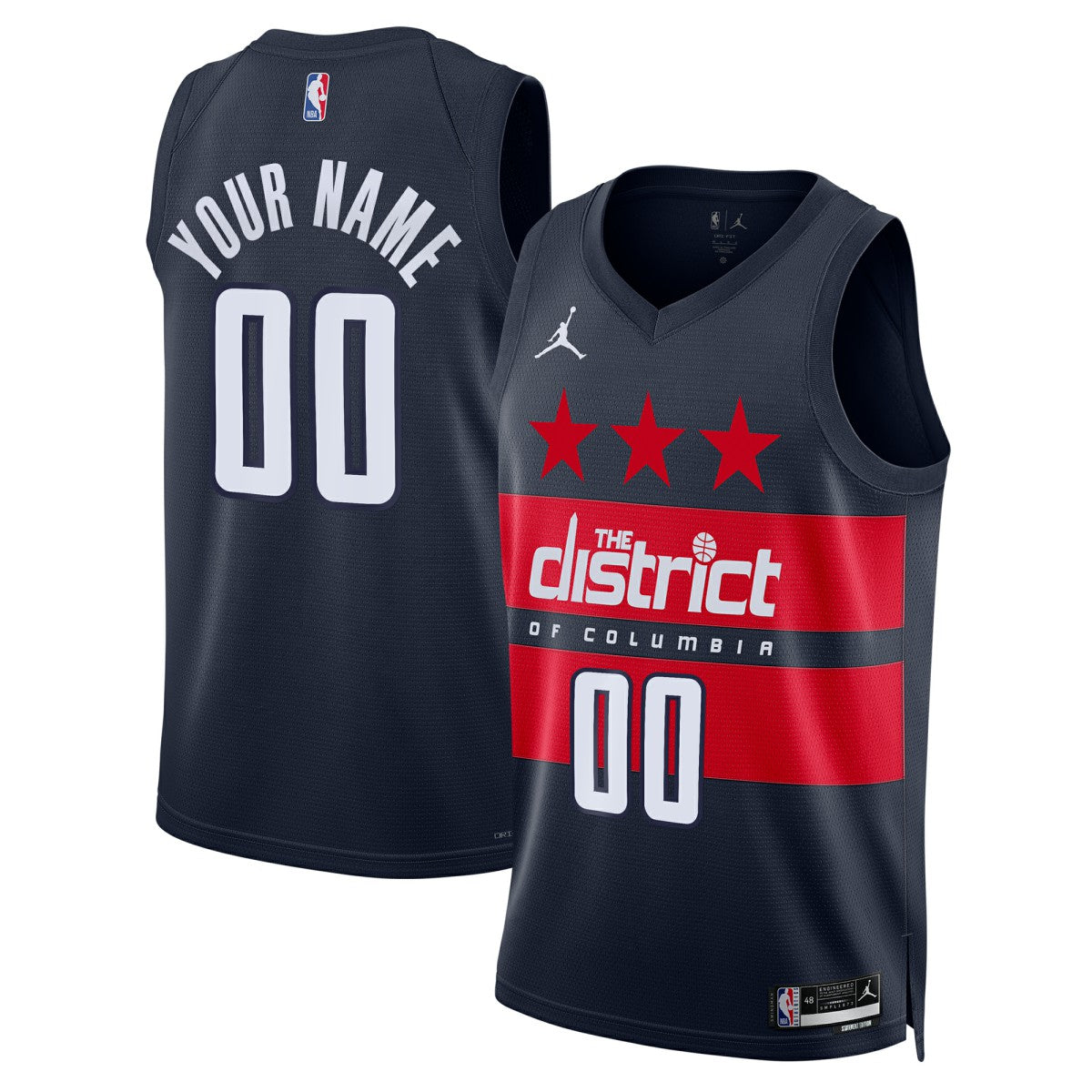 NBA Washington Wizards Jordan Brand Unisex 2024/25 Custom Swingman Jersey