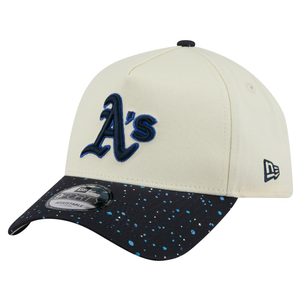 MLB Athletics New Era Speckle A-Frame 9FORTY Adjustable Hat