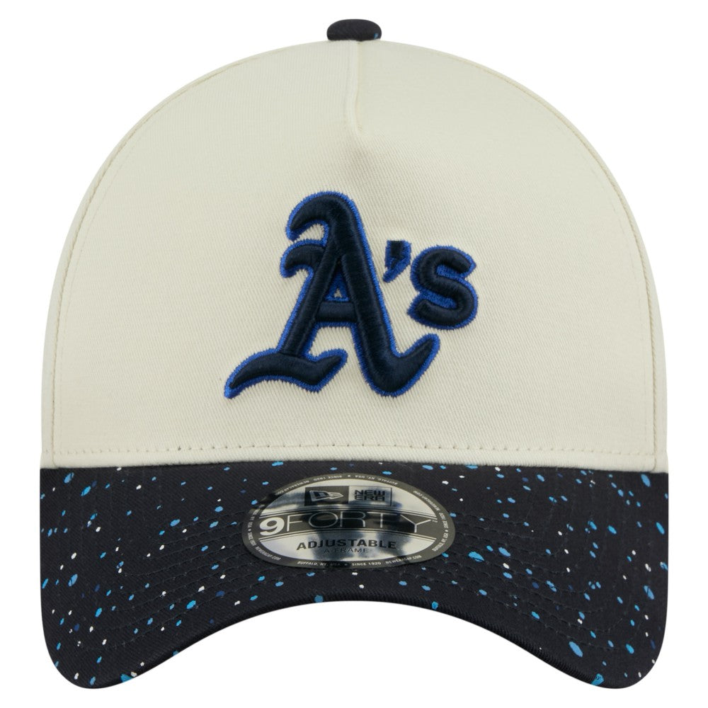 MLB Athletics New Era Speckle A-Frame 9FORTY Adjustable Hat