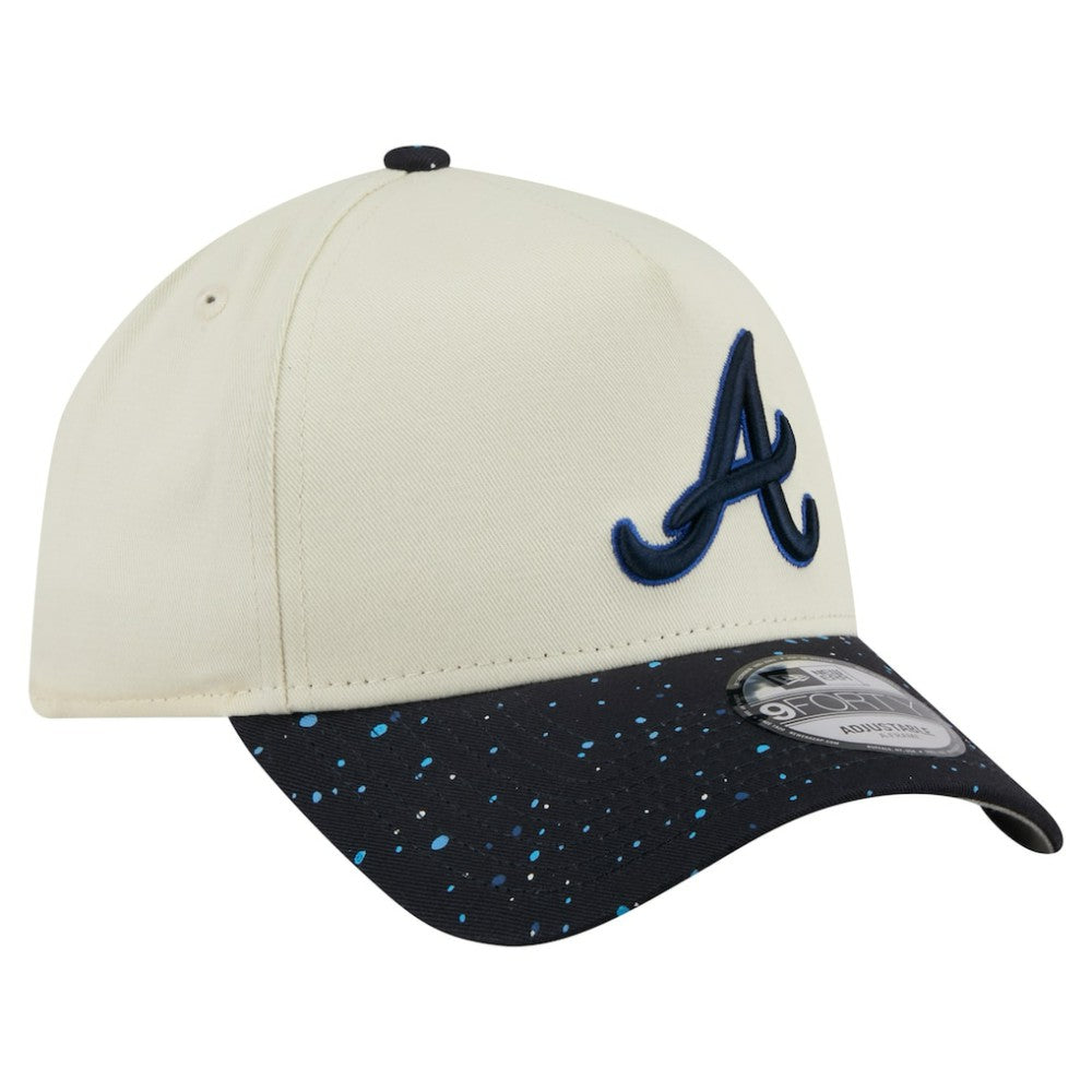 MLB Atlanta Braves New Era Speckle A-Frame 9FORTY Adjustable Hat