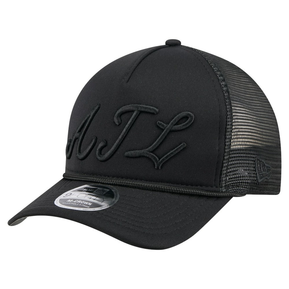 MLB Atlanta Braves New Era City Initial 9FORTY A-Frame M-Crown Adjustable Trucker Hat