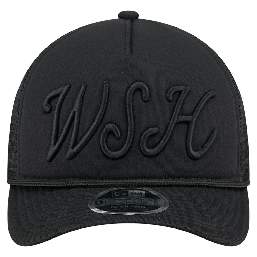 MLB Washington Nationals New Era City Initial 9FORTY A-Frame M-Crown Adjustable Trucker Hat