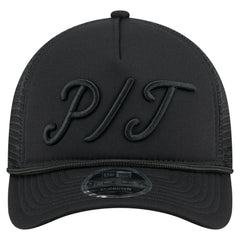MLB Pittsburgh Pirates New Era City Initial 9FORTY A-Frame M-Crown Adjustable Trucker Hat