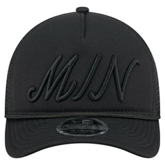 MLB Minnesota Twins New Era City Initial 9FORTY A-Frame M-Crown Adjustable Trucker Hat