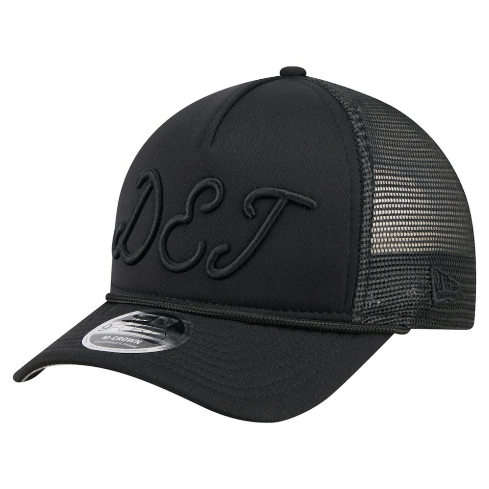 MLB Detroit Tigers New Era City Initial 9FORTY A-Frame M-Crown Adjustable Trucker Hat