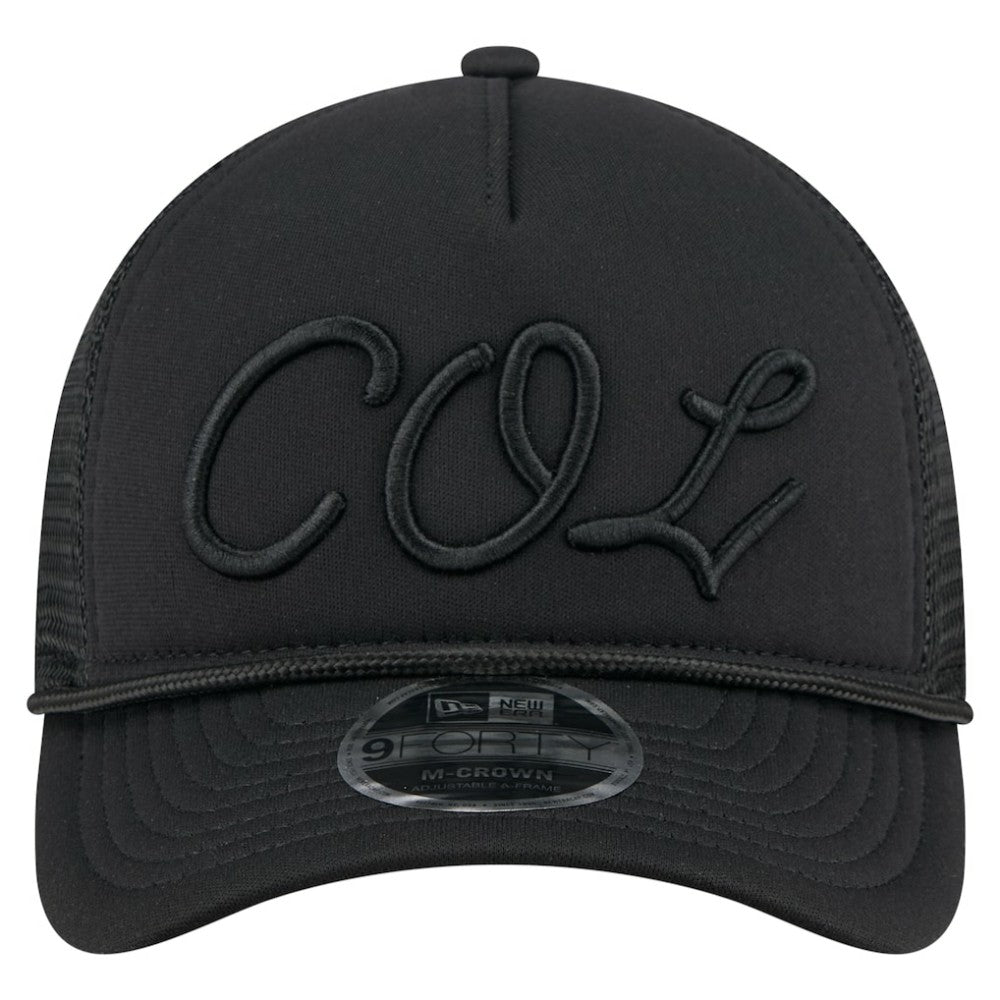MLB Colorado Rockies New Era City Initial 9FORTY A-Frame M-Crown Adjustable Trucker Hat
