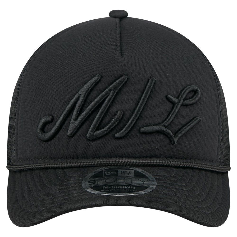 MLB Milwaukee Brewers New Era City Initial 9FORTY A-Frame M-Crown Adjustable Trucker Hat