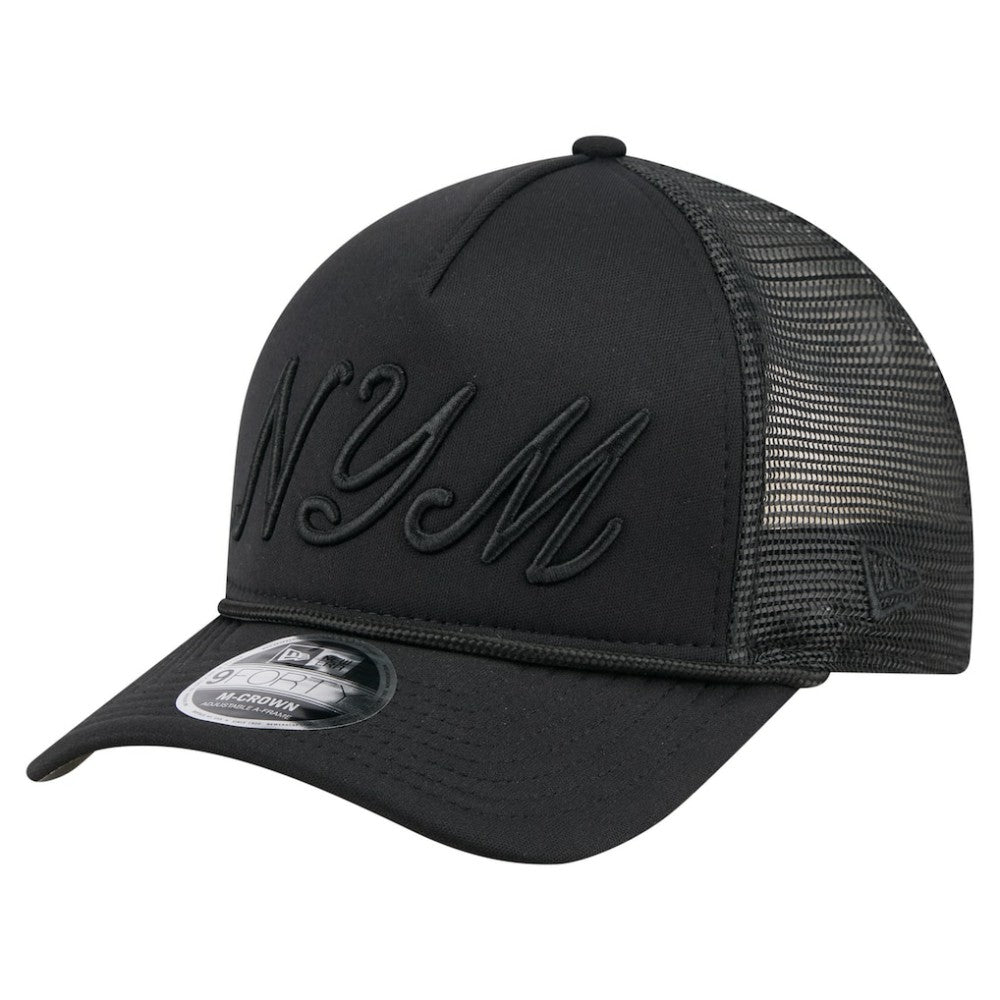 MLB New York Mets New Era City Initial 9FORTY A-Frame M-Crown Adjustable Trucker Hat