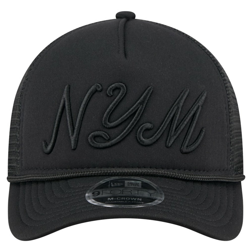 MLB New York Mets New Era City Initial 9FORTY A-Frame M-Crown Adjustable Trucker Hat