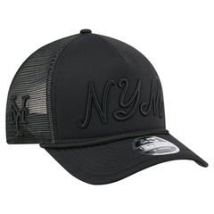 MLB New York Mets New Era City Initial 9FORTY A-Frame M-Crown Adjustable Trucker Hat