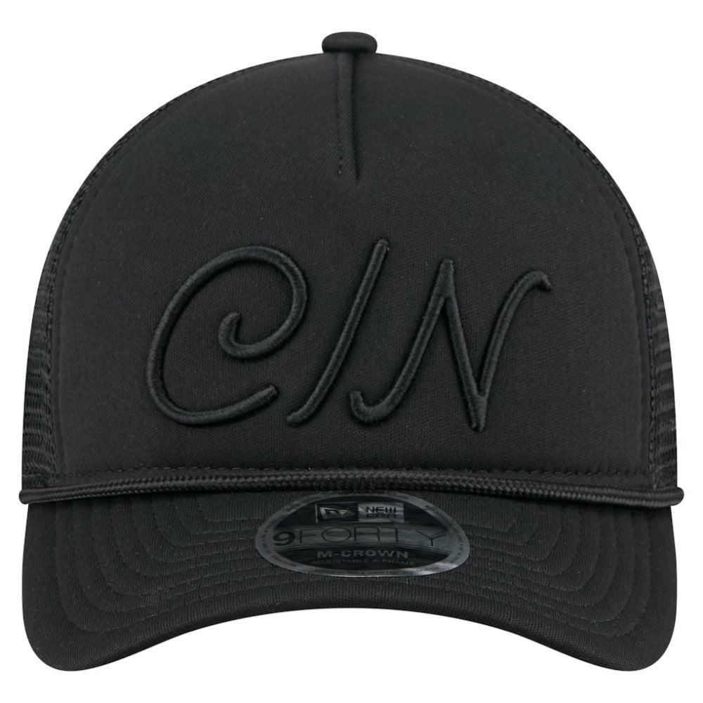 MLB Cincinnati Reds New Era City Initial 9FORTY A-Frame M-Crown Adjustable Trucker Hat
