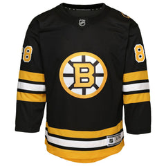 NHL Black David Pastrnak Boston Bruins Youth Home Premier Player Jersey