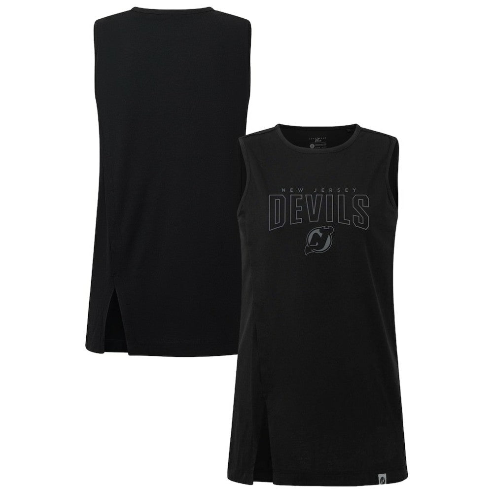 NHL Black New Jersey Devils Levelwear Women's Influx Darkmoon Tank Top
