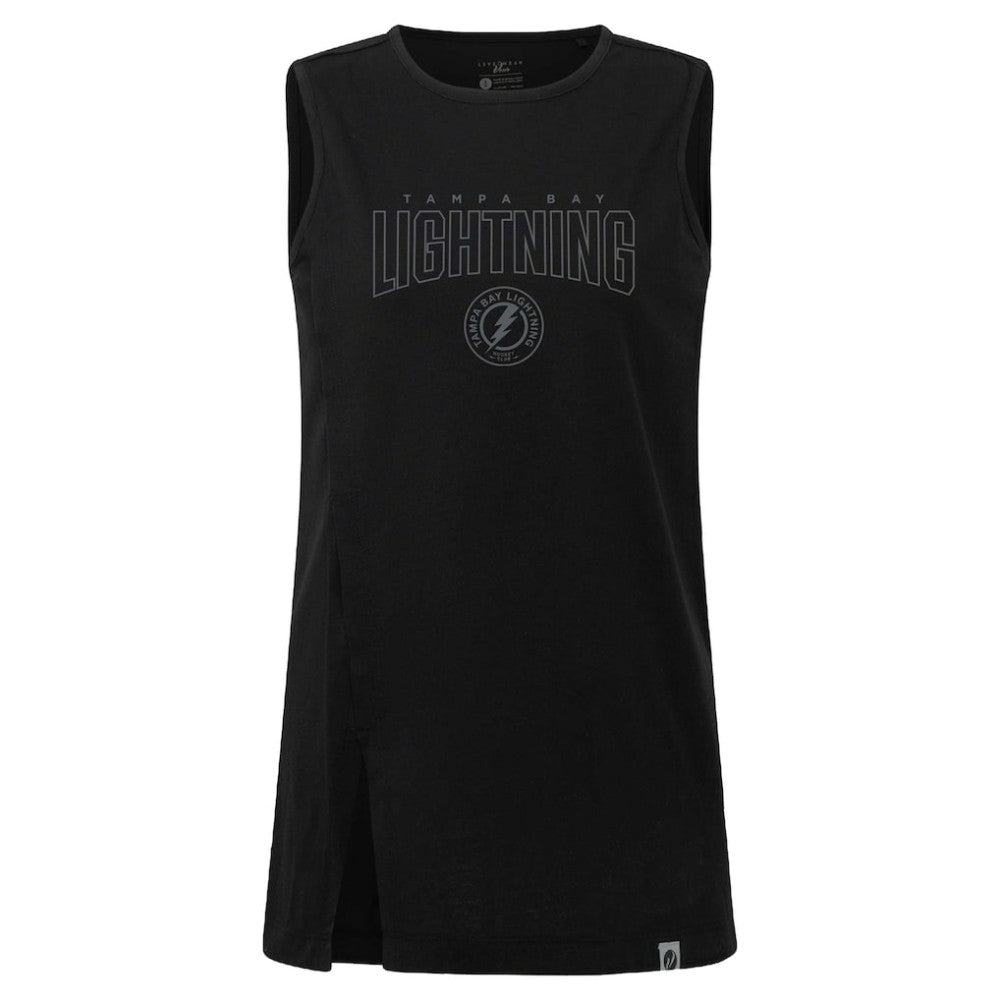 NHL Black Tampa Bay Lightning Levelwear Women's Influx Darkmoon Tank Top