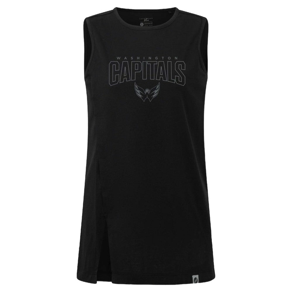 NHL Black Washington Capitals Levelwear Women's Influx Darkmoon Tank Top
