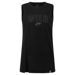NHL Black Minnesota Wild Levelwear Women's Influx Darkmoon Tank Top