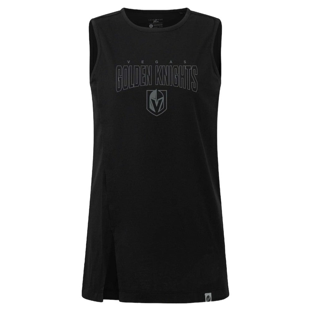 NHL Black Vegas Golden Knights Levelwear Women's Influx Darkmoon Tank Top