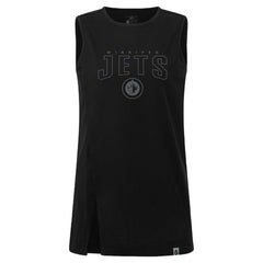 NHL Black Winnipeg Jets Levelwear Women's Influx Darkmoon Tank Top