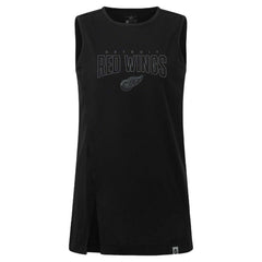 NHL Black Detroit Red Wings Levelwear Women's Influx Darkmoon Tank Top