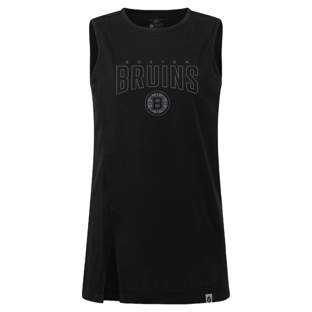 NHL Black Boston Bruins Levelwear Women's Influx Darkmoon Tank Top