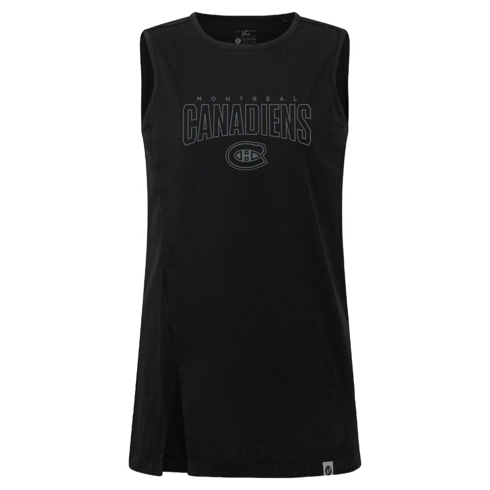 NHL Black Montreal Canadiens Levelwear Women's Influx Darkmoon Tank Top