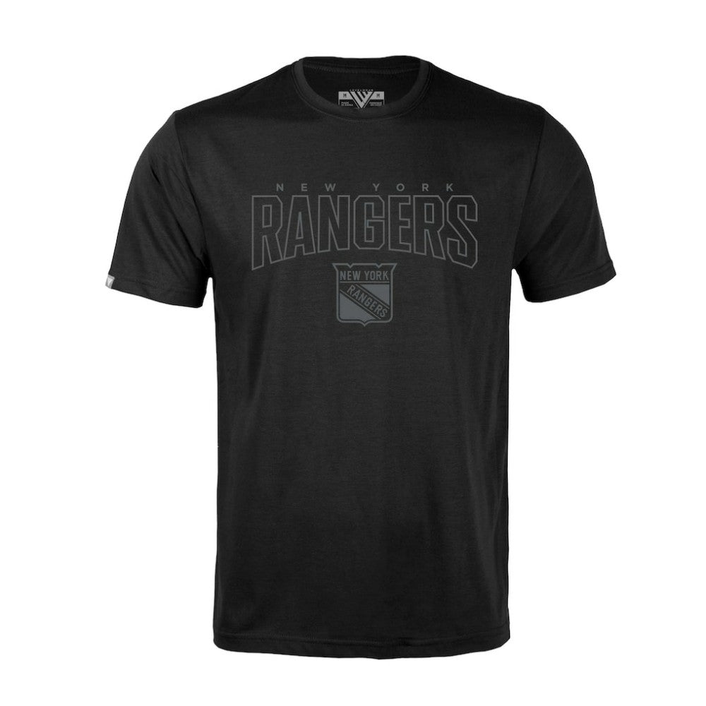 NHL Black New York Rangers Levelwear Richmond Darkmoon T-Shirt