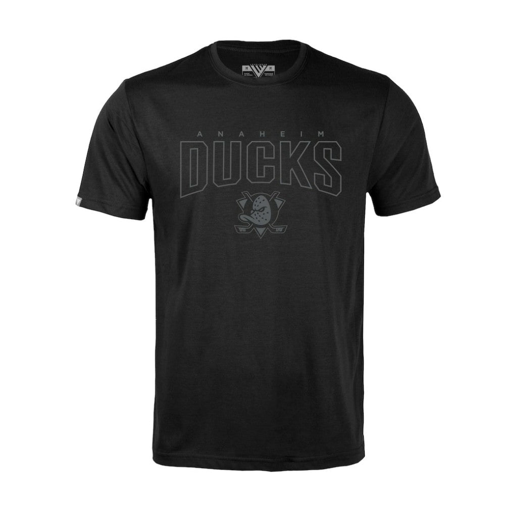NHL Black Anaheim Ducks Levelwear Richmond Darkmoon T-Shirt