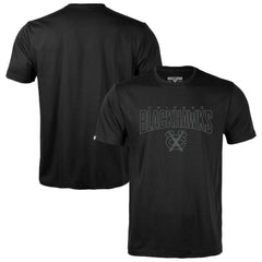 NHL Black Chicago Blackhawks Levelwear Richmond Darkmoon T-Shirt