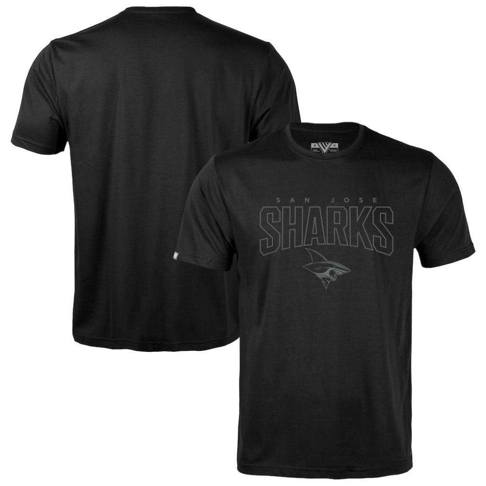 NHL Black San Jose Sharks Levelwear Richmond Darkmoon T-Shirt