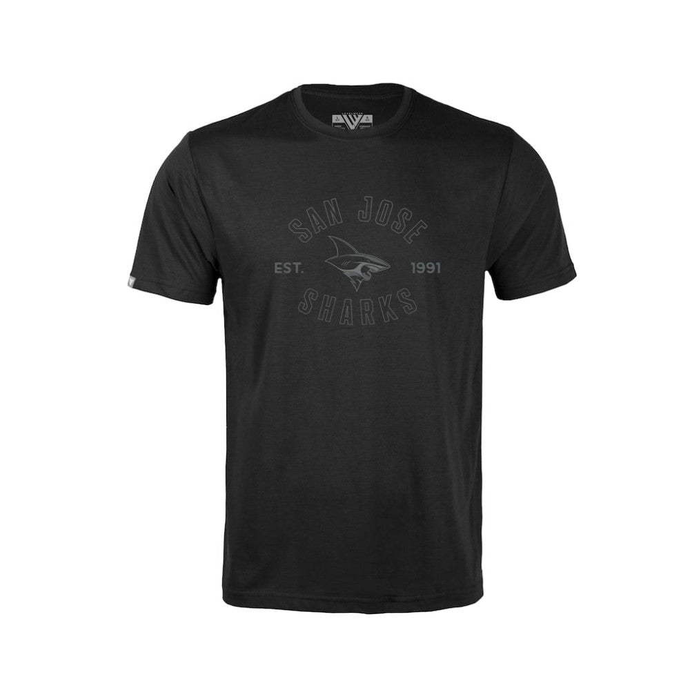 NHL Black San Jose Sharks Levelwear Youth Little Richmond Abyssal T-Shirt