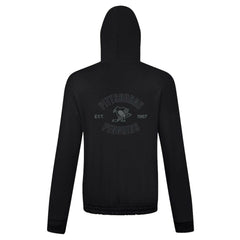 NHL Black Pittsburgh Penguins Levelwear Women's Waterfall Nightfall Pullover Hoodie