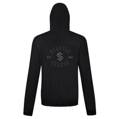 NHL Black Seattle Kraken Levelwear Women's Waterfall Nightfall Pullover Hoodie