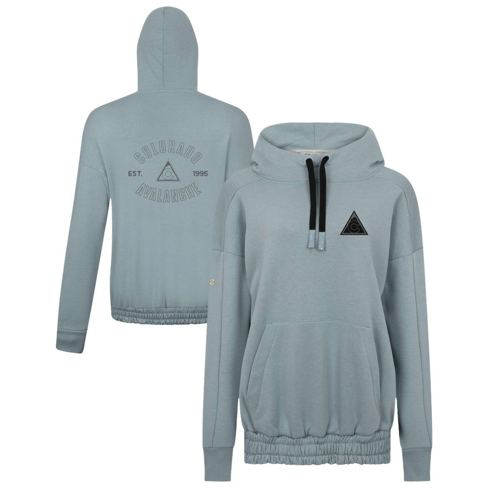 NHL Gray Colorado Avalanche Levelwear Women's Waterfall Nightfall Pullover Hoodie