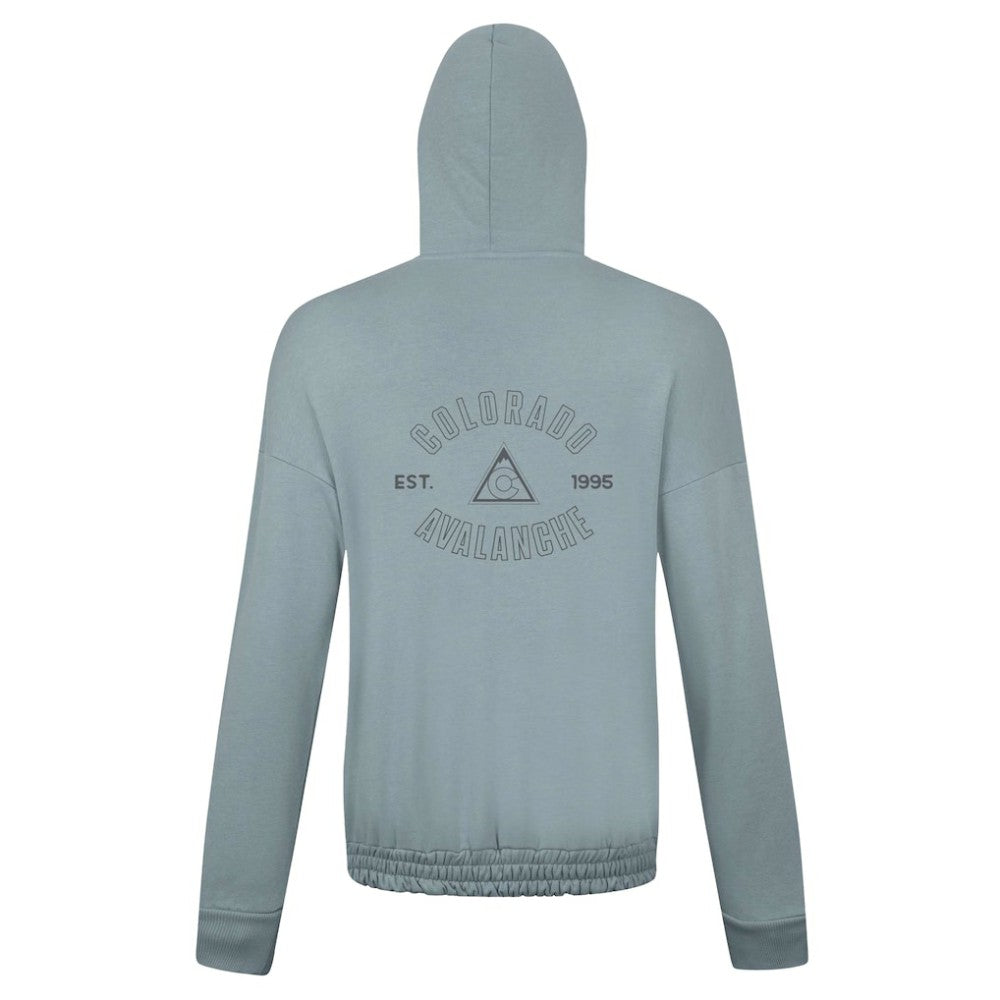 NHL Gray Colorado Avalanche Levelwear Women's Waterfall Nightfall Pullover Hoodie